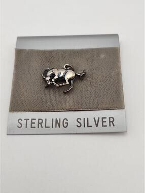 NOS Sterling Silver Bucking Horse Charm Western Rodeo